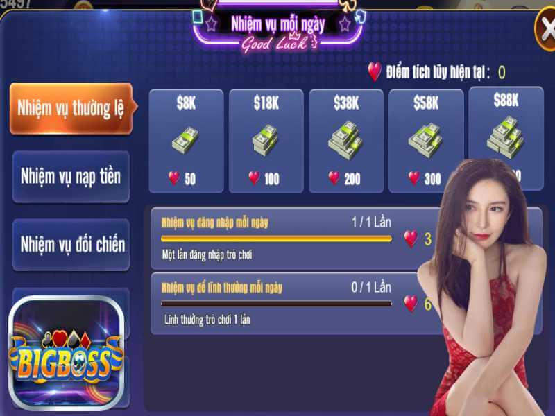 Nhiệm Vụ Thường Lệ Tại Cổng Game Bigboss Cần Làm Gì?